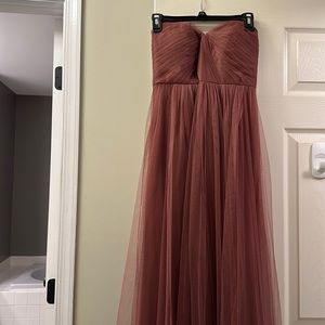 Jenny Yoo Annabelle dress cinnamon rose tulle